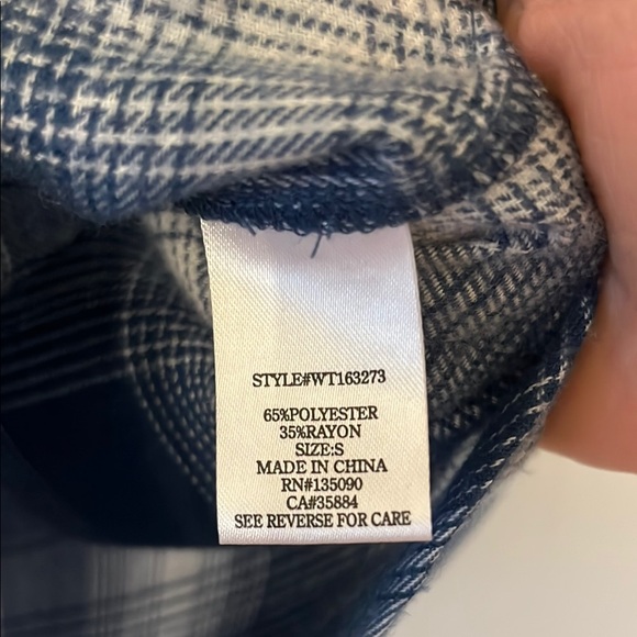 White Crow Blue Button Down Shirt - Picture 6 of 8